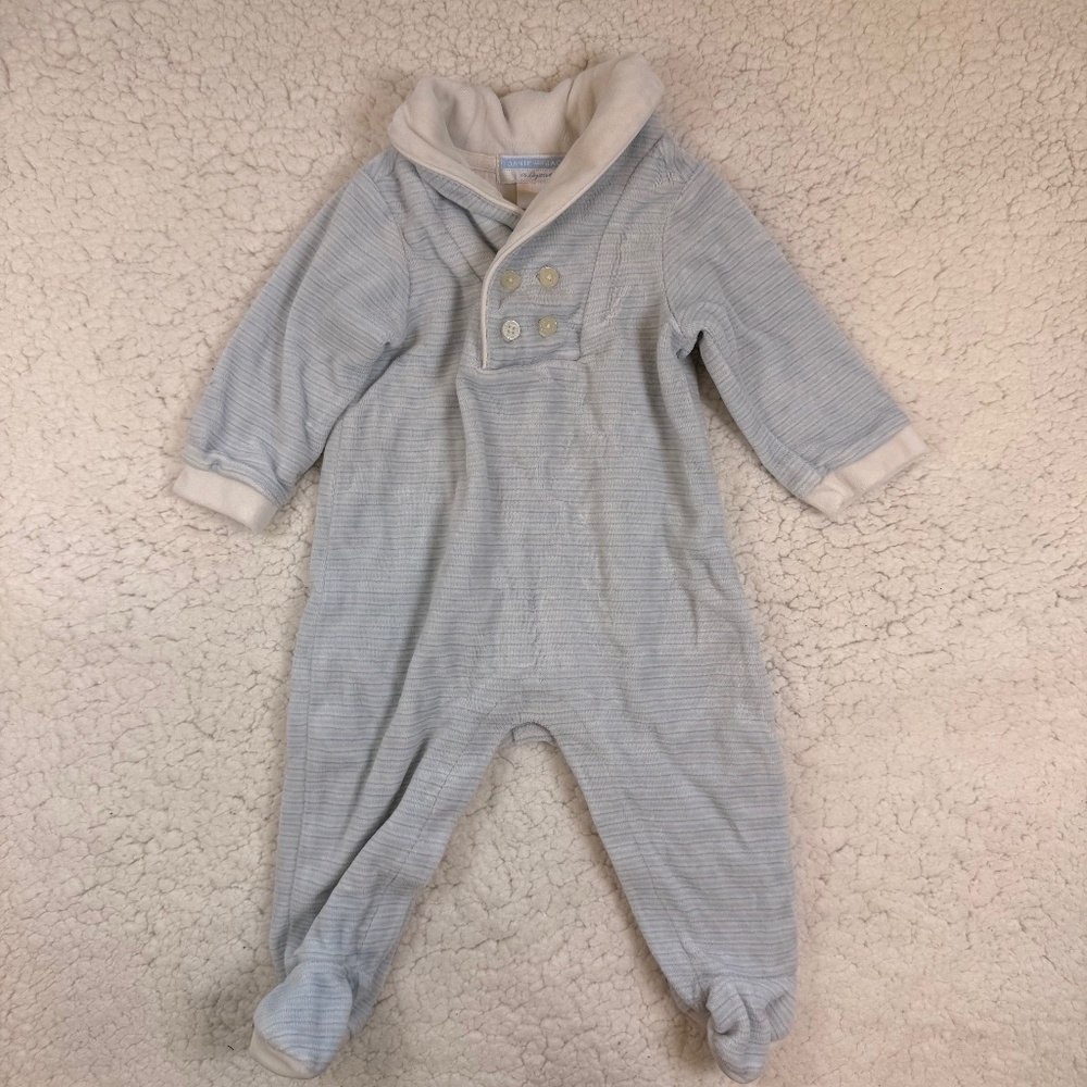Janie and Jack Baby Boy Striped Knit One Piece 3-6M